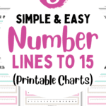 8 Simple & Easy Number Lines to 15 - Printable Charts | SaturdayGift