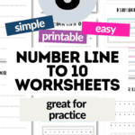 8 Simple Printable & Easy Number Line to 10 Workssheets - Great for Practice | SaturdayGift