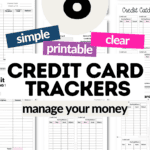8 Simple and Printable Credit Card Trackers | SaturdayGift