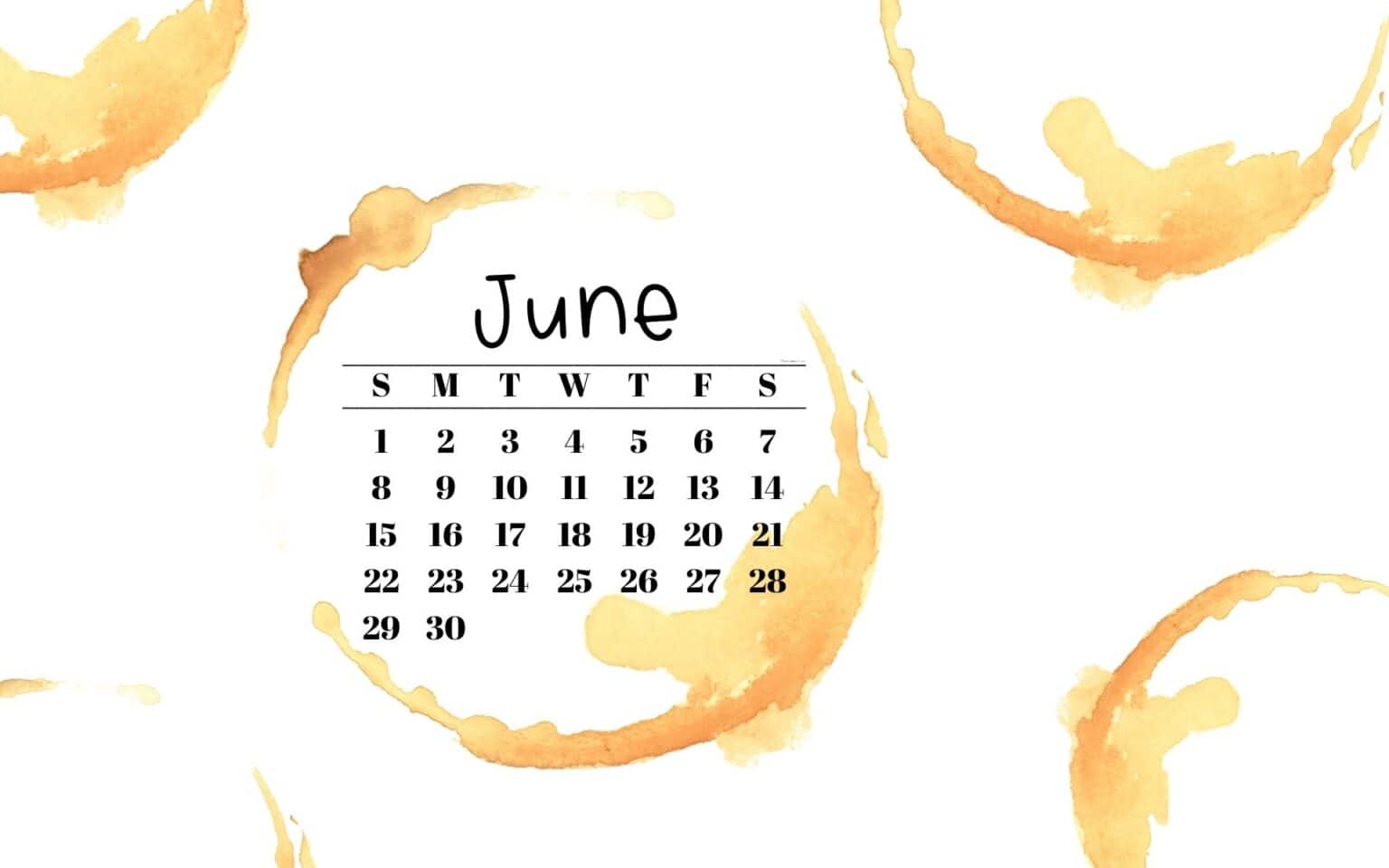 June Desktop Wallpaper 21 Cute & Free June 2025 Calendar Backgrounds
