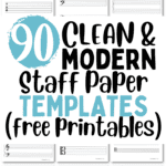 90 Clean and Modern Staff Paper Templates | SaturdayGift