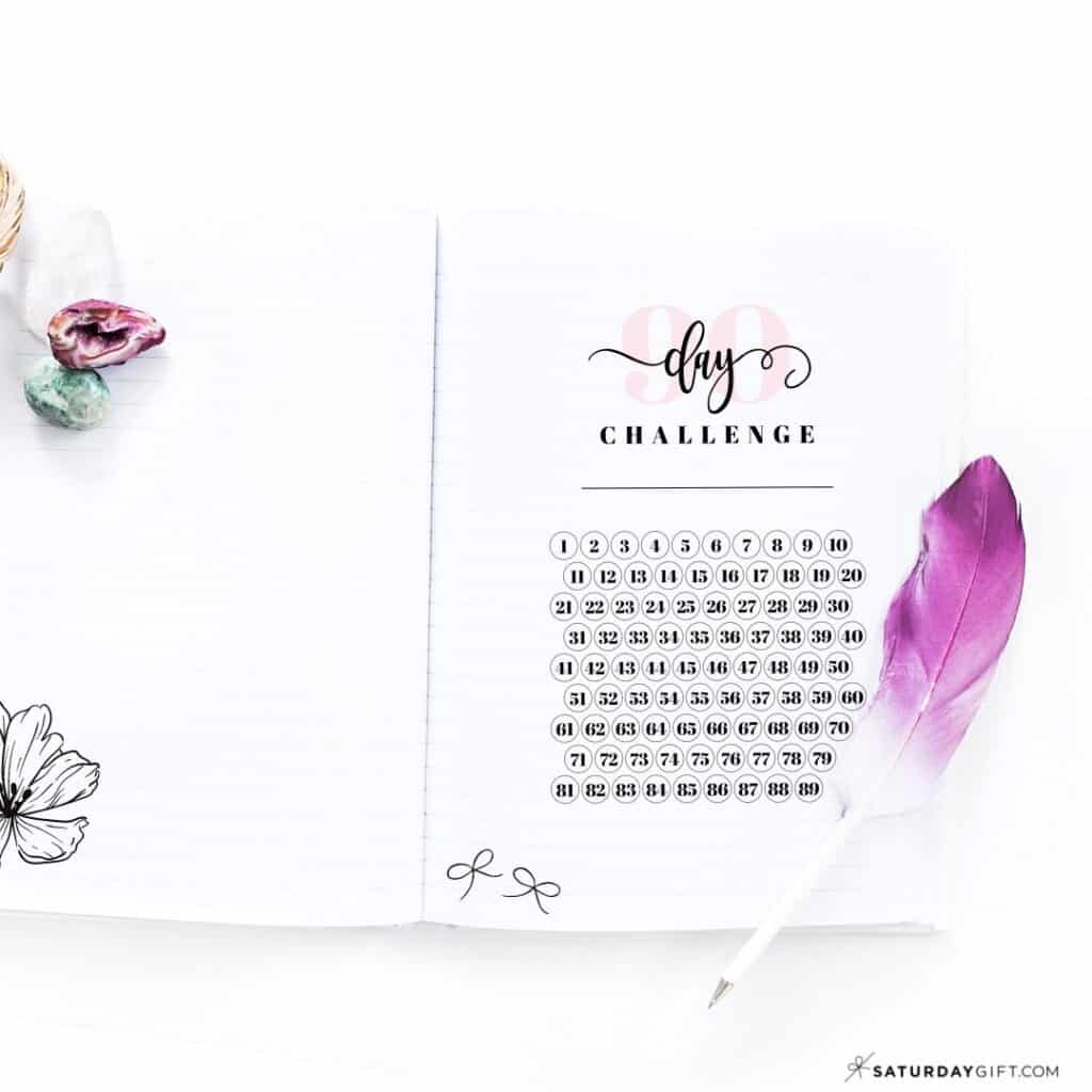 Habit tracker ideas and layouts: 90 day habit tracker