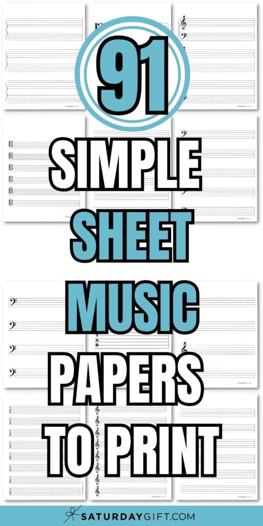 91 Simple Sheet Music Papers to Print | SaturdayGift
