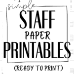 91+ Simple Staff Paper Printables | SaturdayGift