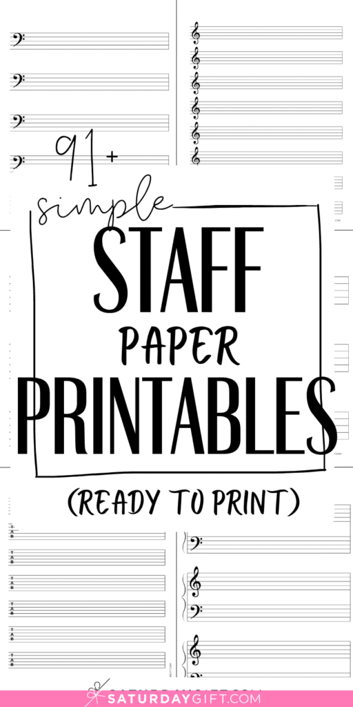 91+ Simple Staff Paper Printables | SaturdayGift