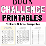 A-Z Book Challenge Printables - Cute Free Templates | SaturdayGift