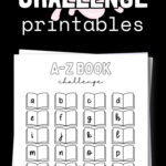 A-Z Book Challenge Printables | SaturdayGift