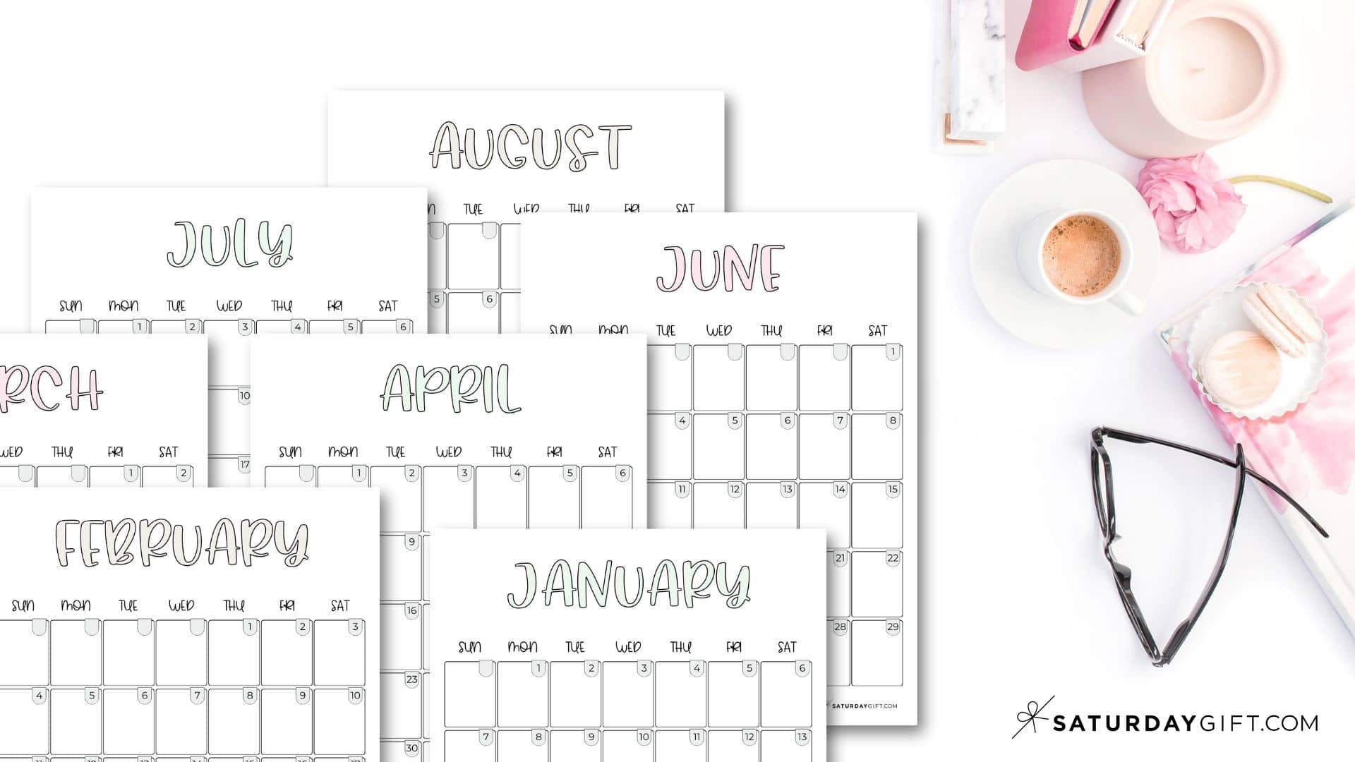 Cute Aesthetic Calendar 2025 