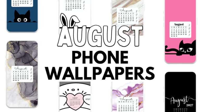 August Phone Wallpapers Cute Free Backgrounds 2027 | SaturdayGift