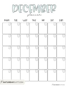 Winter Planner - 21 Pages - Cute & Free Printables