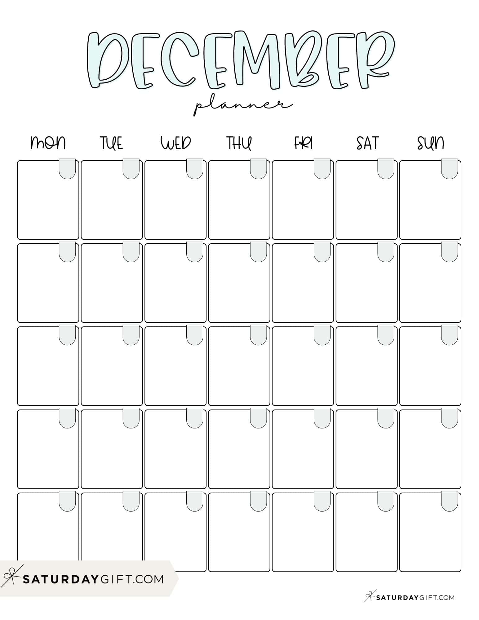 Winter Planner - 21 Pages - Cute & Free Printables