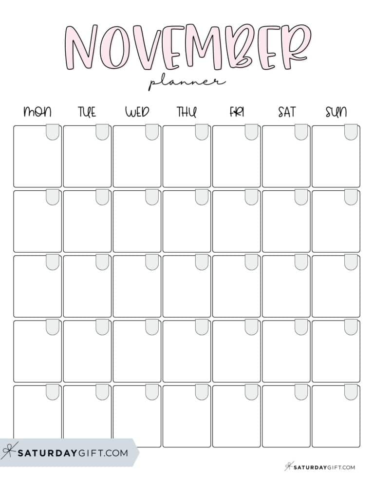 Autumn Planner - 21 Pages - Cute &amp; Free Printables