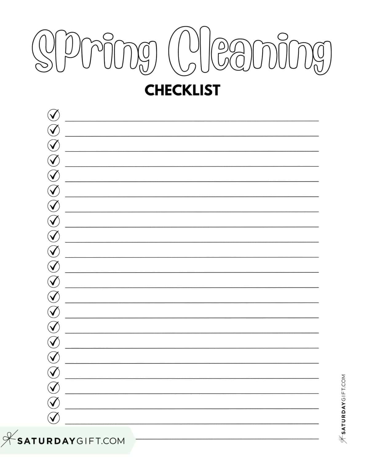 Spring Cleaning Checklist - Complete Guide for a Sparkling Home ...