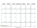 Blank Calendar templates - 29 Cute &amp; Free Printables | SaturdayGift