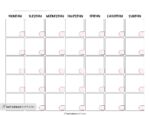 Blank Calendar templates - 29 Cute & Free Printables | SaturdayGift