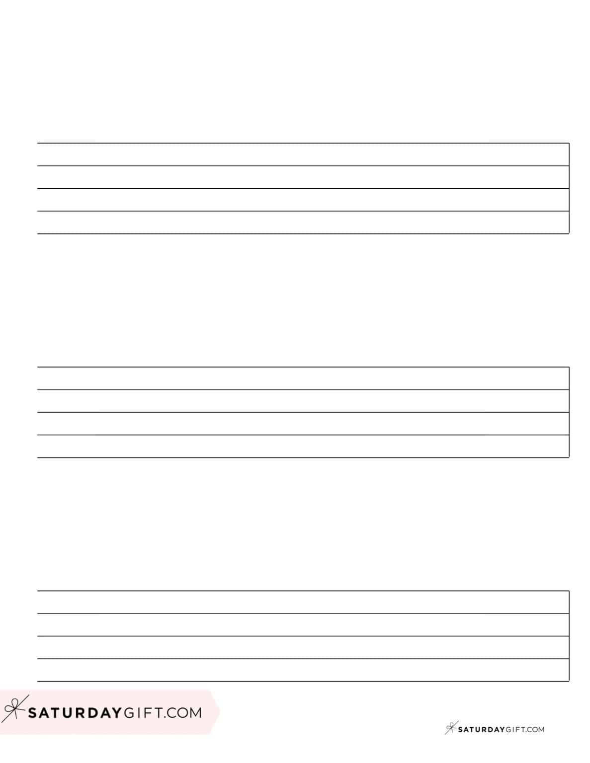Blank Sheet Music 100+ Free Printable Staff Paper Templates
