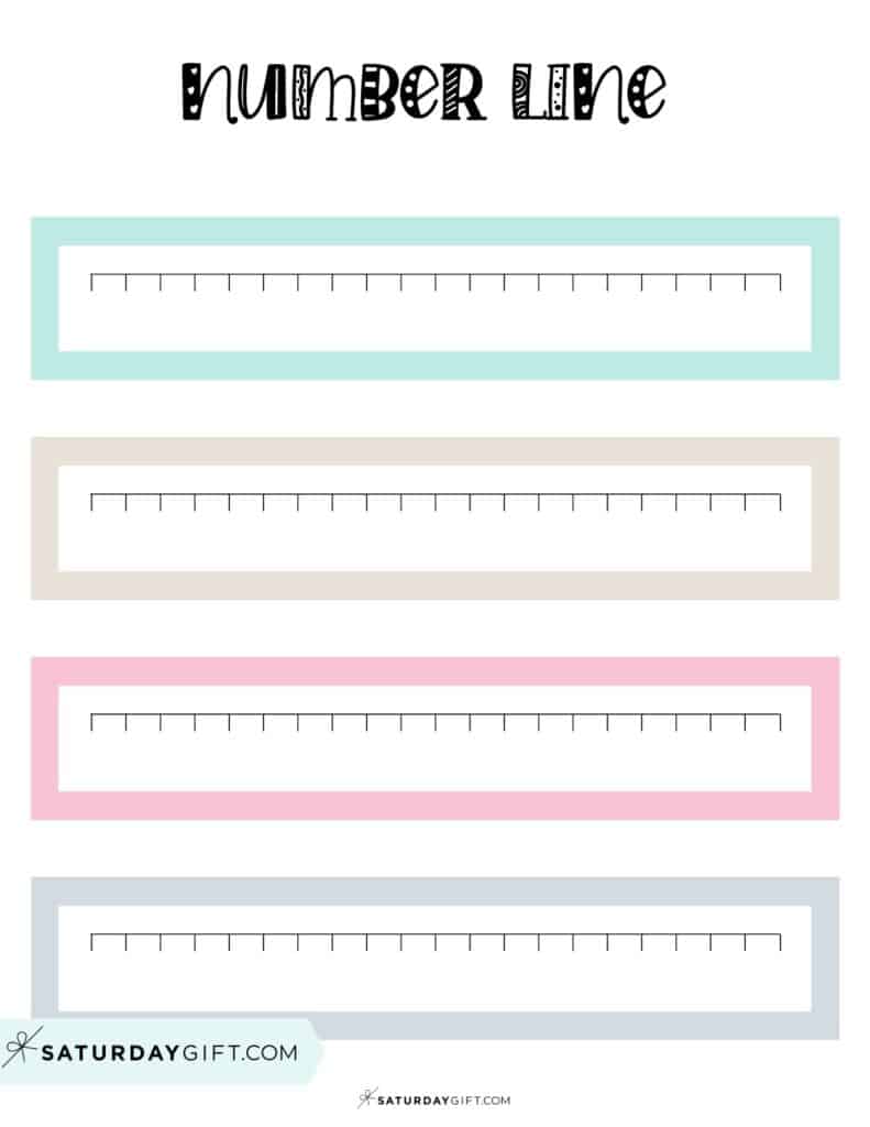 Blank Number Line Worksheet Free