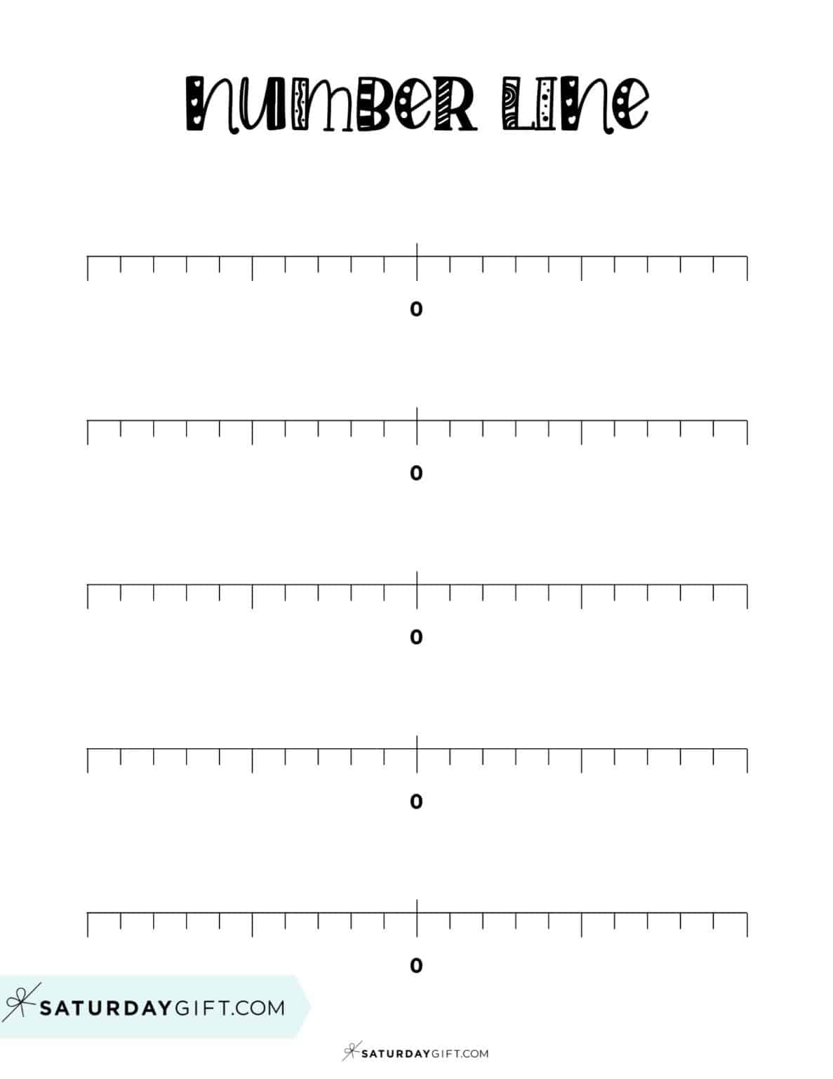 Negative and Positive Number Line - Blank Printable Number Line Negative And Positive Worksheet SaturdayGift 1187x1536 
