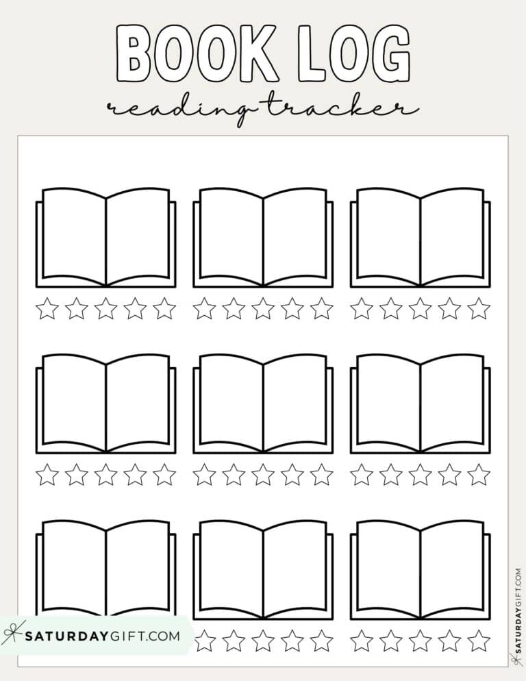 Free Book Tracker Templates - 35 Cute Reading Logs & Lists