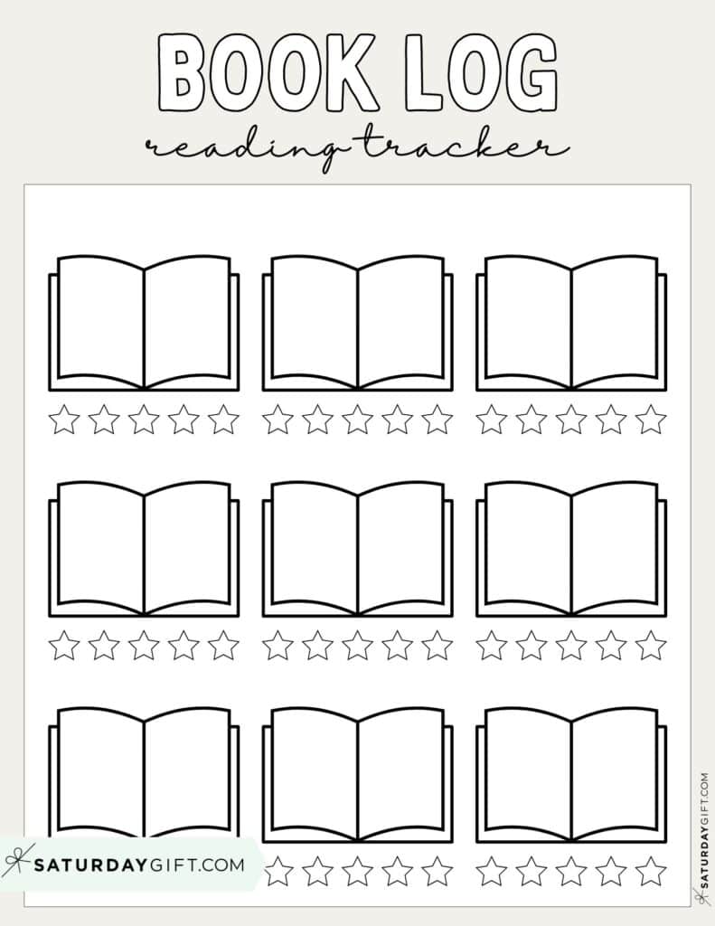 Book Log Reading Tracker - Beige