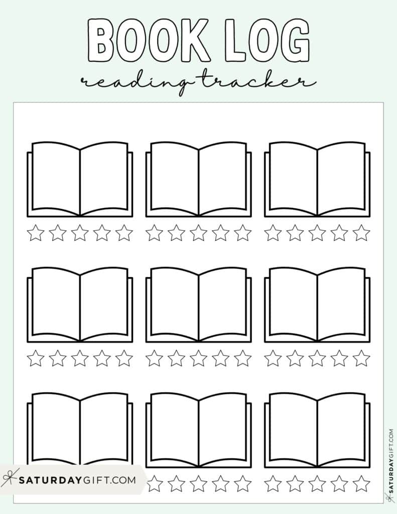 Book Log Reading Tracker - Green