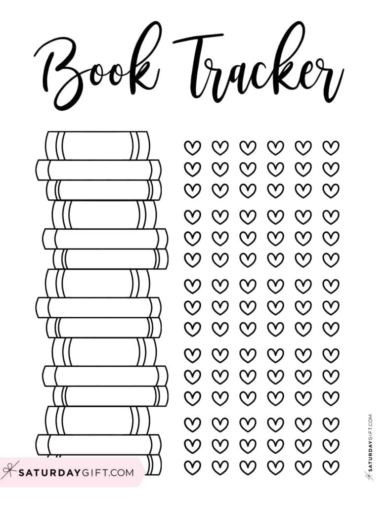 Book Reading Tracker - Cute Free Printable