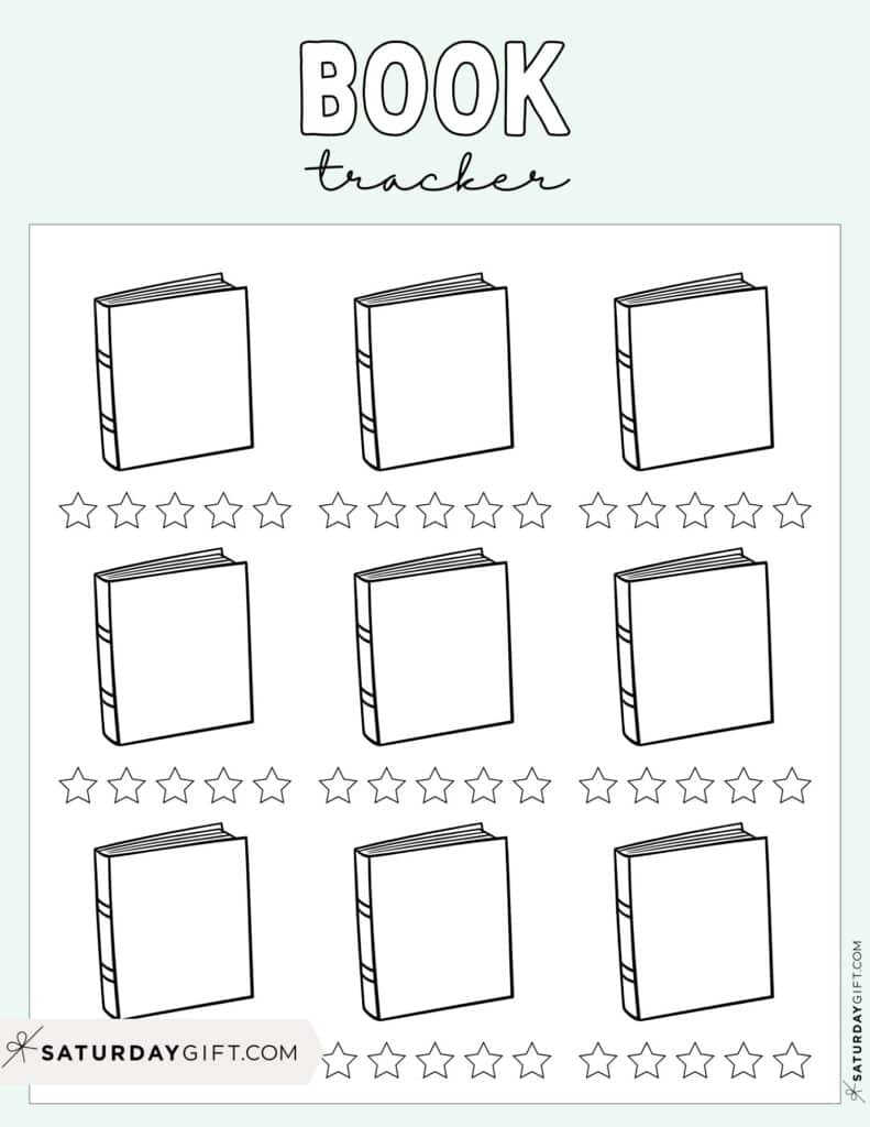 Book Tracker Template Free Printable - Green
