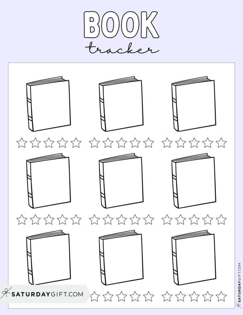 Book Tracker Template Free Printable - Lilac