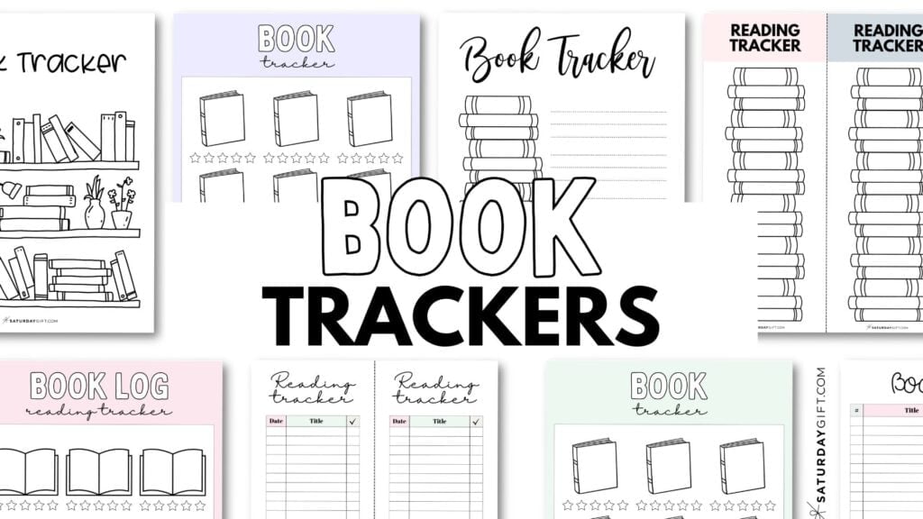 Book Tracker Templates Aesthetic & Free Printables | SaturdayGift