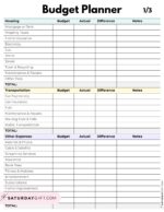 37 Budget Planners &amp; Trackers - Cute &amp; Free Printables