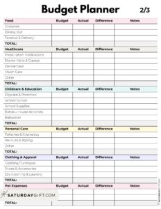 37 Budget Planners &amp; Trackers - Cute &amp; Free Printables