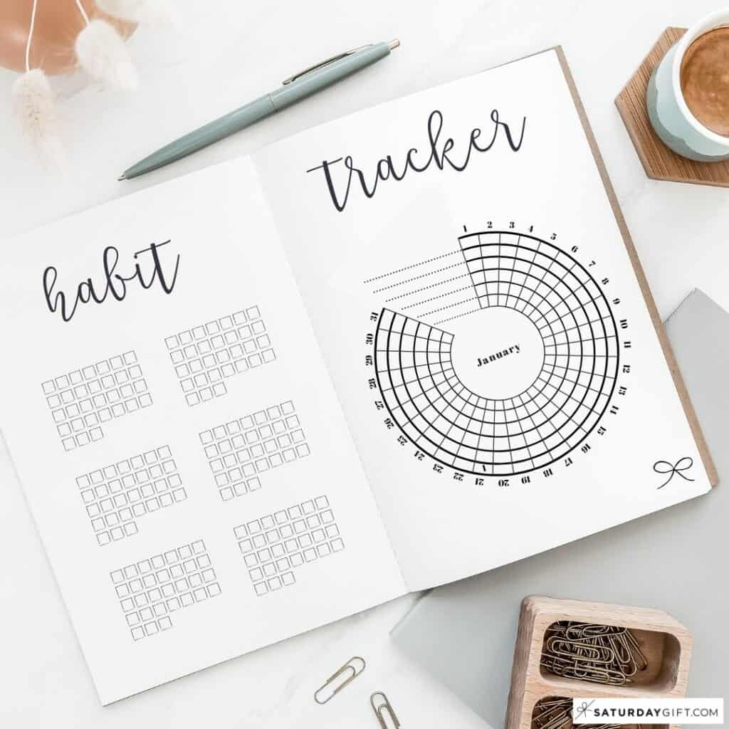 Bullet Journal Habit Tracker - BuJo Tracker Ideas