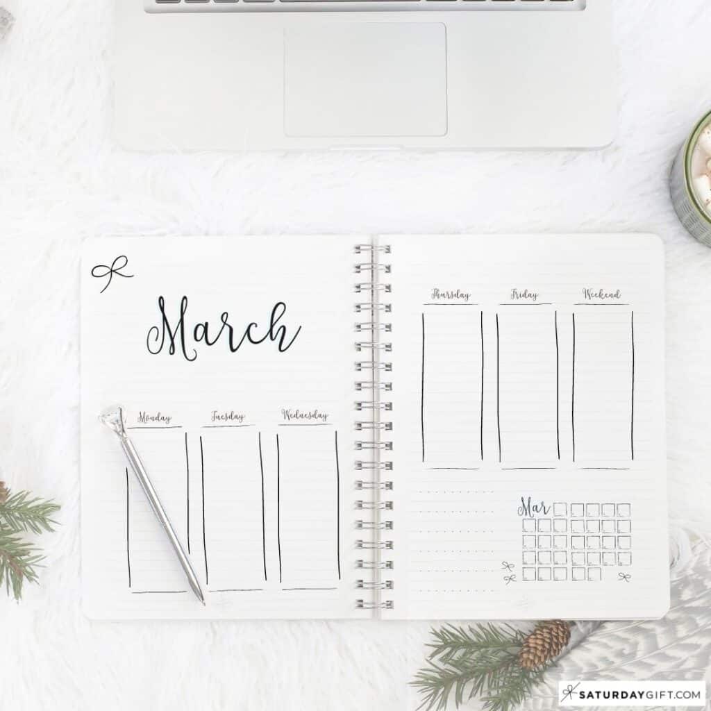 Bullet Journal Weeklies - BuJo Weekly Spread Ideas