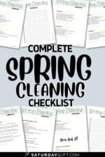 Spring Cleaning Email List Spring Cleaning Checklist - Complete Guide for a Sparkling Home ...