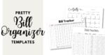 Bill Organizer Template - 39 Cute &amp; Free Printable Bill Trackers