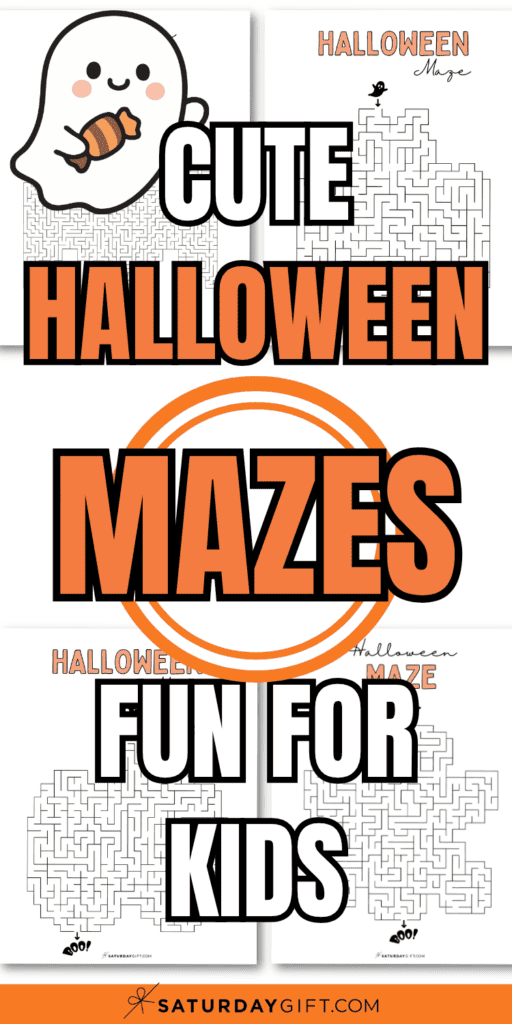Cute Halloween Mazes - Fun for Kids | SaturdayGift