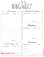 37 Budget Planners &amp; Trackers - Cute &amp; Free Printables