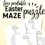 Cute & free printable Easter maze puzzles by SaturdayGift