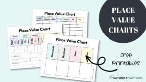 Place Value Chart - 14 Printable Ones Tens Hundreds Thousands Charts