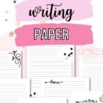 Cute free printable stationery for kids and paper lovers