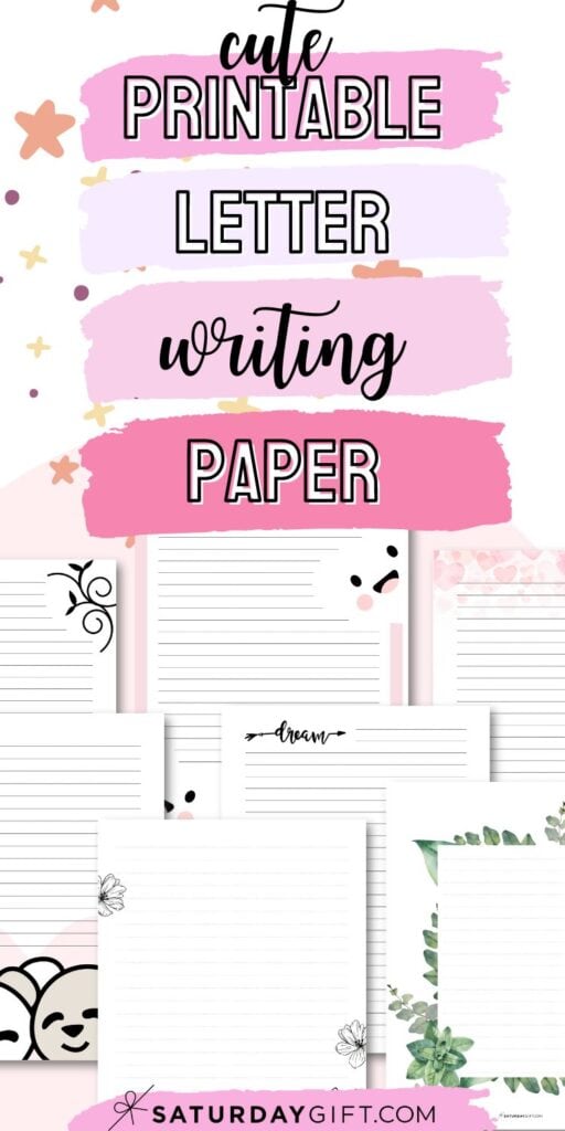 Cute free printable stationery for kids and paper lovers