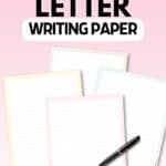 Cute letter writing paper - free printable PDFs