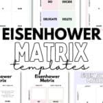Eisenhower Matrix Templates - Free Printables | SaturdayGift