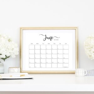 Elegant Printable Calendar 2026 by SaturdayGift - Readers' Favorite!