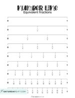 Fraction Number Line - 16 Free Printables and Blank Worksheets