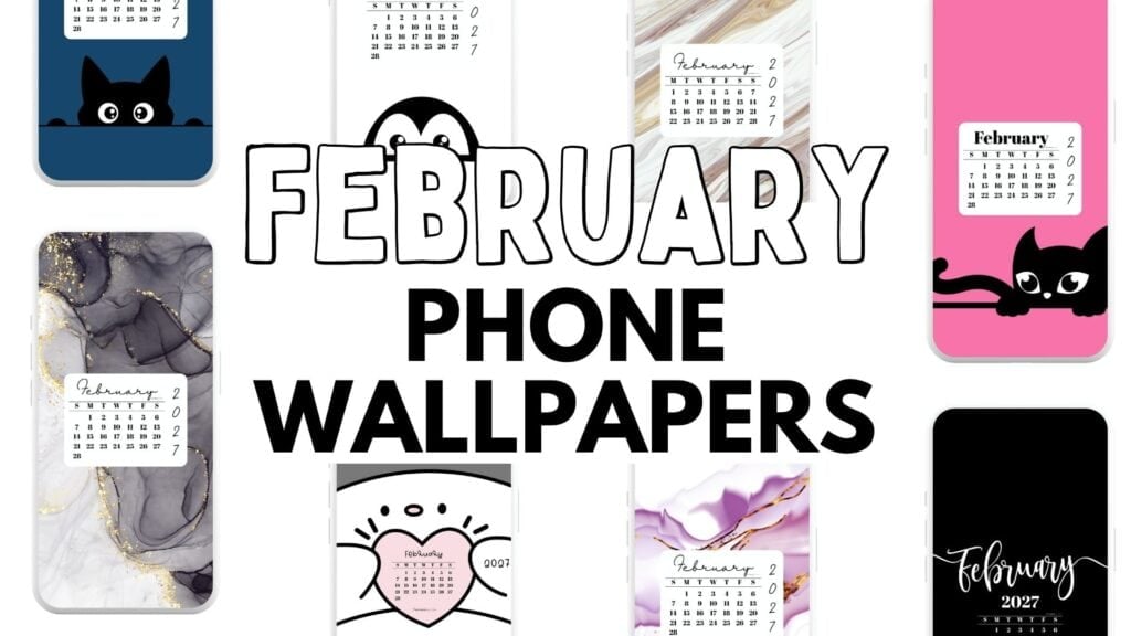 February Phone Wallpapers Cute Free Backgrounds 2027 | SaturdayGift