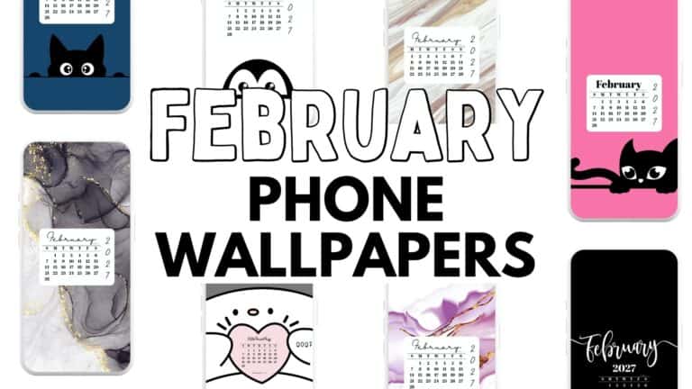 February Phone Wallpapers Cute Free Backgrounds 2027 | SaturdayGift