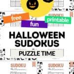 Free Fun & Printable Halloween Sudokus - Puzzle Time | SaturdayGift