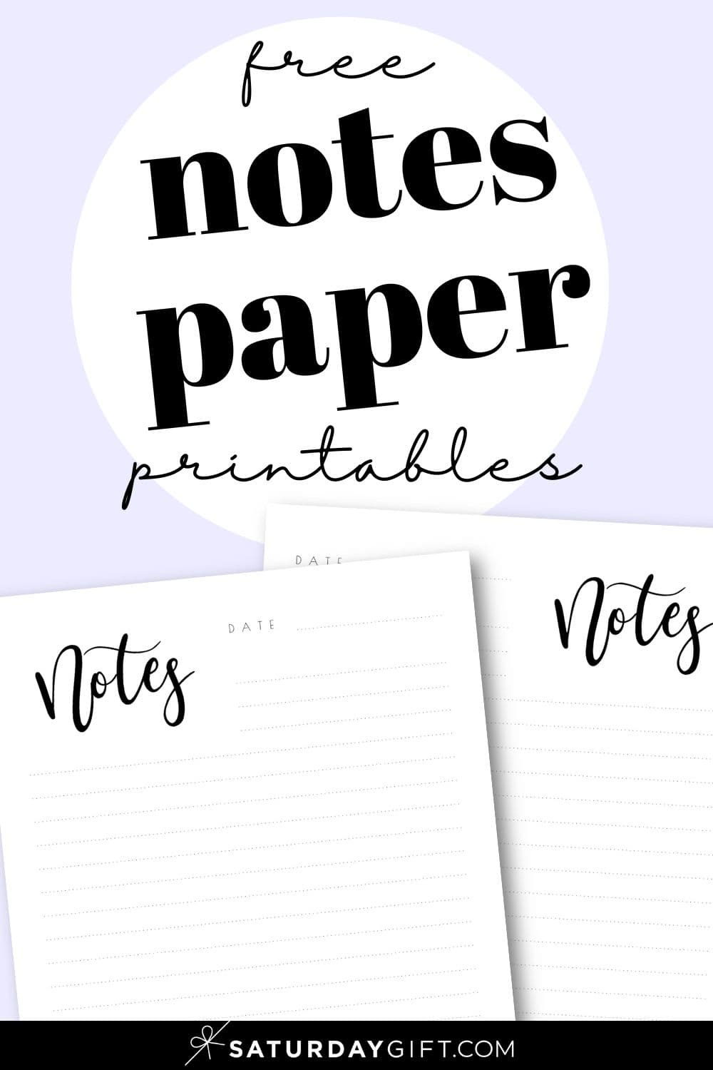Note Pages - 43 Cute & Free Printable Note Paper Templates