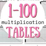 Free Printable 1-100 Multiplication Tables - Make Learning Fun | SaturdayGift